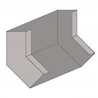 Wall Duct Inside 45° Sfc Cover 6'' Wall Duct Inside 45° Sfc Cover 6''